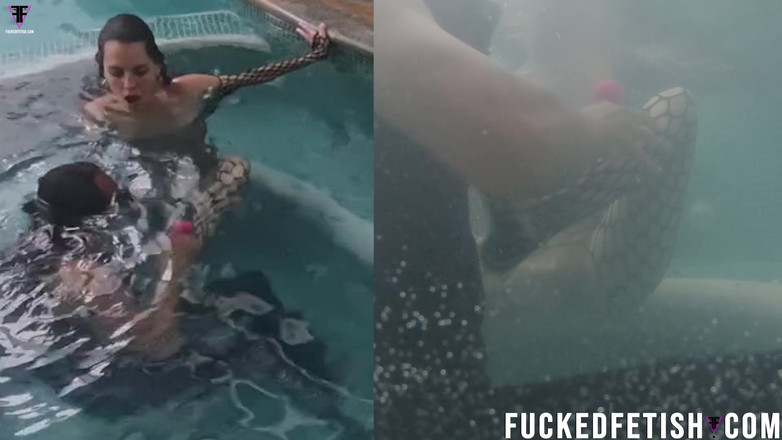 Fucked fetish: ジェシカバニー水中ロマンスオーラルバイブレーターマンコ