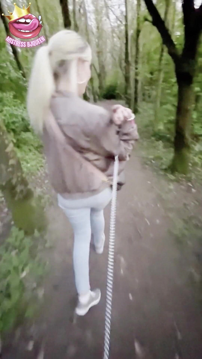 Mistress_BJQueen: Upokarzająca czystość Chodzić po smyczy przymocowanej do jego zamkniętego kutasa