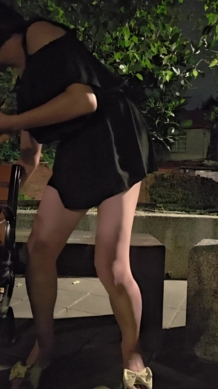 Taiwancdgirl: Petite Tgirl Ting Xuan Outdoor Anal Ride with Dildo