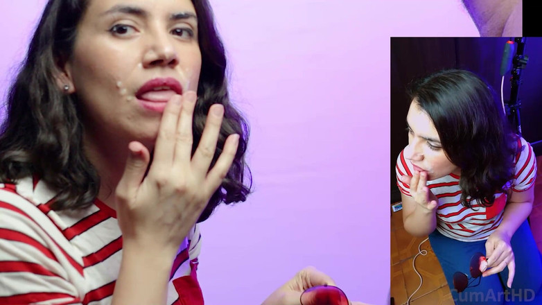 TheArtOfCum: 红色太阳镜cumarthd