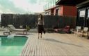 Sunnygirlz: Samia Latina Strip at Swimming Pool