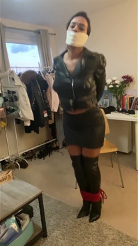 Latina Tied up and Gagged with Microfoam (hd)