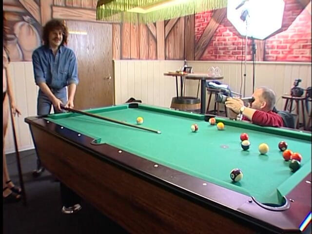 Lucky Cooch: Slut sucking dick on the billiard table