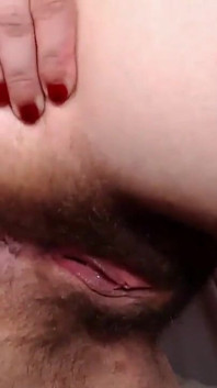 Natural Horny Brunette Shows off Ass Tits and Holes