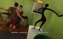 Porny Games: 黙って踊る - 医師のオフィスでの素敵な治療、義理の妹は極端にセクシーなマッサージを与える(エピソード3)