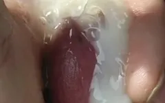 Close up of cum
