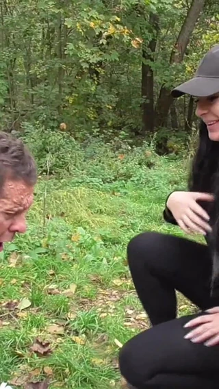 Femdom Austria: German Proll Doms Spitting Outdoor