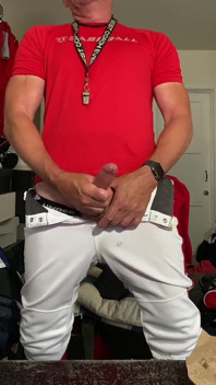 Jockdad87 bordi in attrezzatura da baseball con la sua figa tascabile