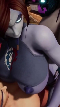 Trio con una Futa Draenei - Parodia porno di warcraft
