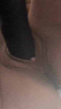 Hot Solo Amateur Female Playing with a Big Toy with Her Tight Pink Pussy