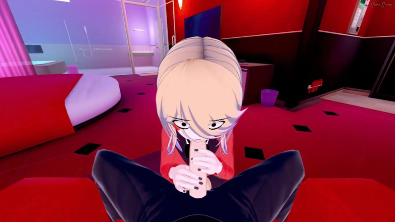 Hentai Smash: Punto di vista cazzo charlie in una stanza d'albergo. Sborrata...