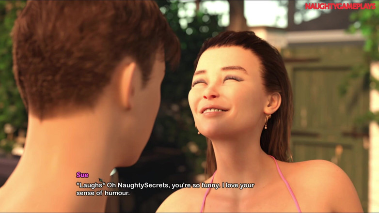 Naughty gameplays: Грудастая Милфа В Бикини Соблазняет Возбужденного Извращенца - Моя Мечта Бимбо 05