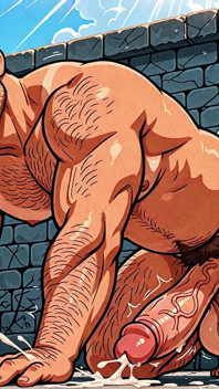 Pedaços maduros com paus veiny