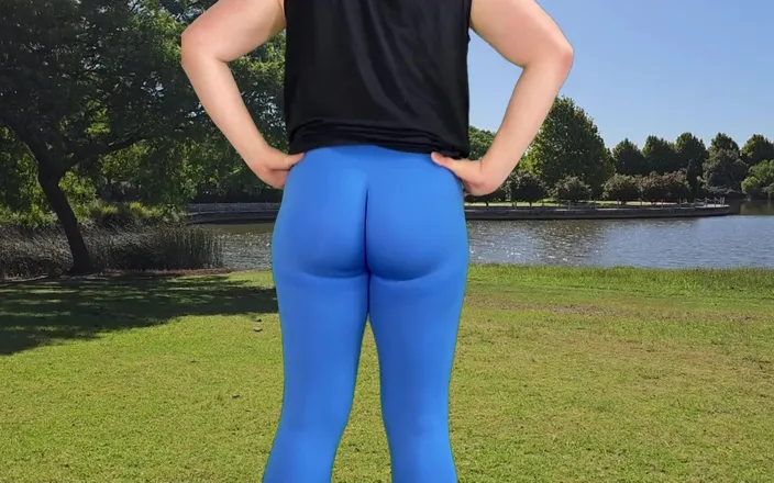 Lucas Nathan King: Big Bubble Butt Workout in the Park