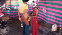 Indian Shemale - When Pooja Was Water After Going to the Poor Cooking Place, He Caught Hold of Her and Fucked Her Ass.