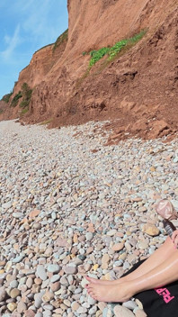 Super Stacked Married British MILF Cheats on Nudist Beach!