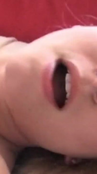 A blonde sucks cock and gets fucked by a real stud