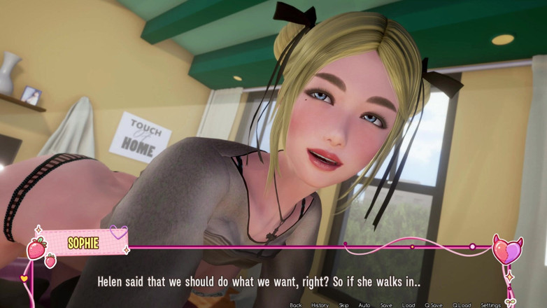 3D Cartoon Porn: Murmur 39 - Amy Walks in While Yui and Sophie Lick Adam’s...