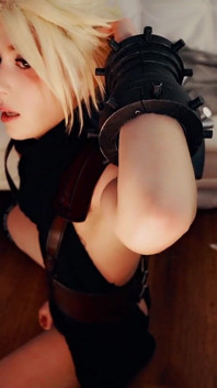 Carnal Fantasy: Cloud Cosplayer Gets Horny