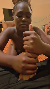 Ebony Rides Cock & Takes It Doggystyle