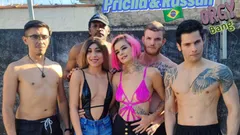 Banging Latin snowbunnies gerçek grup seks