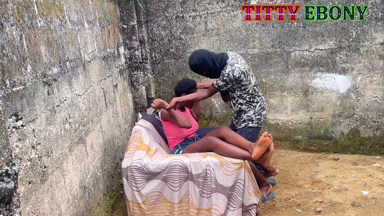 Titty_Ebony: African Brownskin BBC and Ebony Teens Fucked on Chairsex Outdoor...
