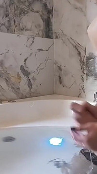 Trans Girl Heather Hot Tub Cumshot