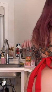 Sextape - Roommates Kitchen “creampie My Tight Pussy”