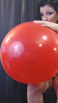 17 ' gran globo rojo estan volado