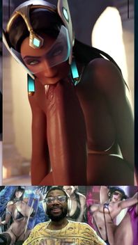 Milky Breast Hard Long Ass Futa Cock Symmentra Sends You This Sucking Her Own Dick