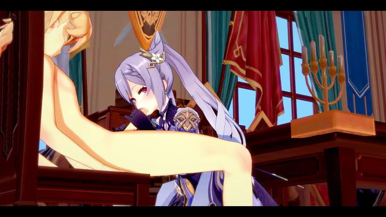 HentaiTubes: 겐신 임팩트 헨타이 - Aether X Ganyu 펠라하고 따먹기 - 일본 아시아 만화 애니메이션 게임 포르노