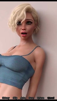Sexbot - MILF velká prsa dominuje nadržený chládek, velmi sexy obrovská prsa MILF - Sexy herní momenty