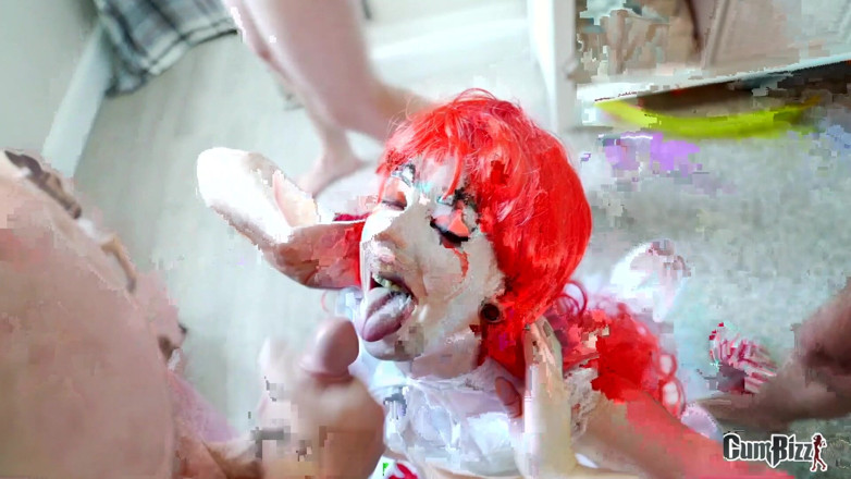 Cumbizz: Halloween clown only good for one thing swallow big loads