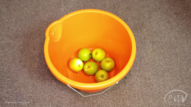 Domestic femdom: A Trick Apple Bobbing Surprise