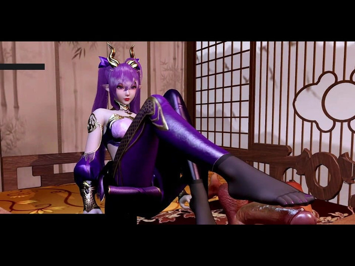 X Hentai: 3D křivky září: Booty Girl Unchained - 3D animace Hentai