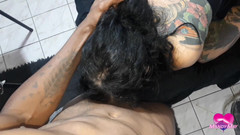 Mandy May Xtuber: Pancutan mani di muka lelaki dan dubur dengan besar