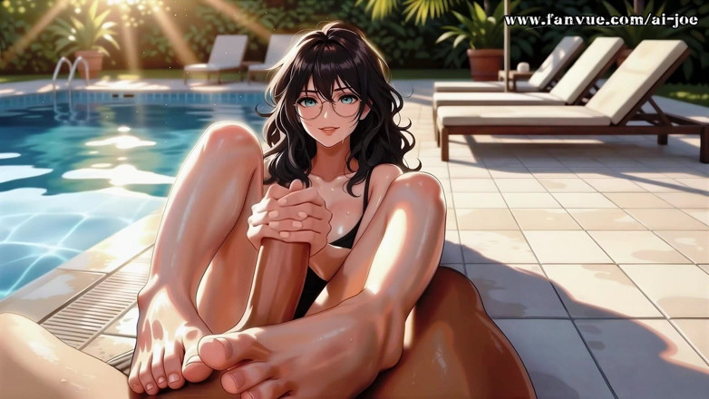 AI-JOE: Beautiful Woman with Glasses Helps Me.episode-1. Ai-generated