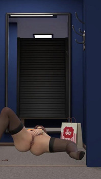 Kink Maker 6: Cliair's Change Room Dildo Ride Orgasm