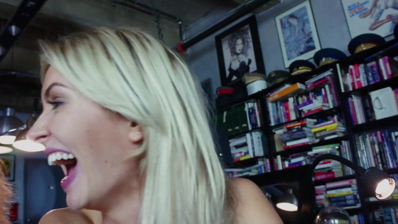 Time To Jerk Off: Hot Stepmom teaches girls about lesbian sex