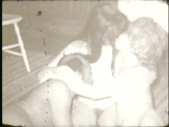 Vintage megastore: レズビアンは黒人が来るまでお互いにファック