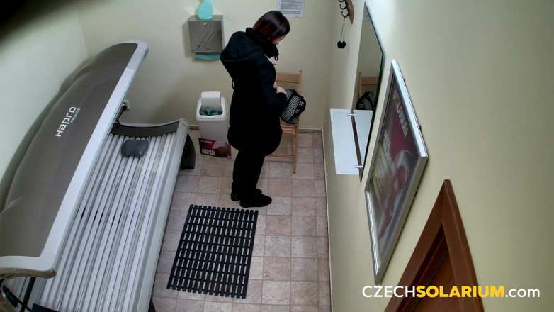 Czech Solarium: Czech Solarium 37: Hot Young Brunette Gets Naked in the Solarium