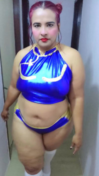 Disguised as Chun Li