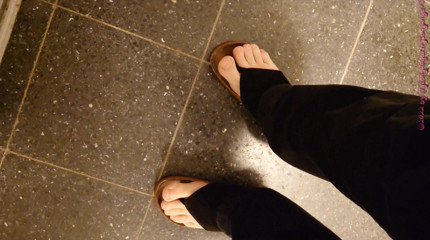Carmen_Nylonjunge: Barefoot to the garbage dump