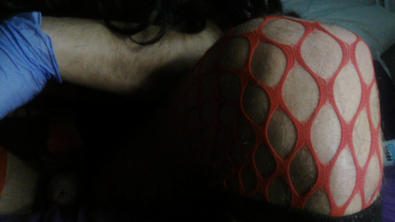 Damaged Hole: Zwart Rood Cheerleaderkostuum, BBC Rijdt Naar Een Orgasme