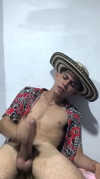 Ung cowboy onanerar under pauser