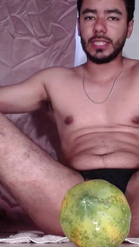 New Video of Fucking Fruit. Papaya's Turn