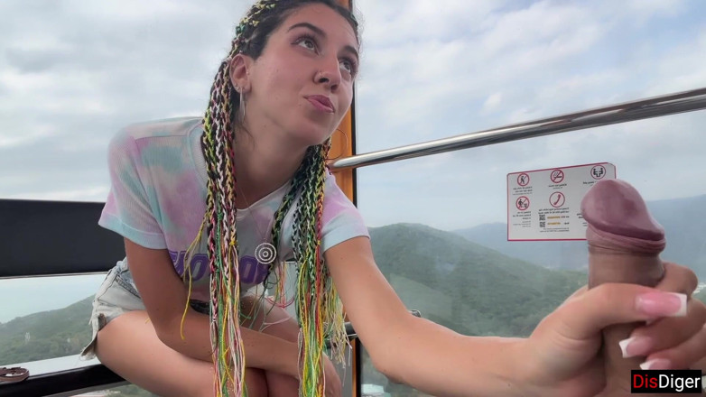 Dis Diger: Otdoor dick esibizionismo sulla ruota panoramica - ragazza sconosciuta mi aiuta...