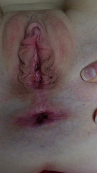Spreading My Big Labia Pussy and Asshole Closeup