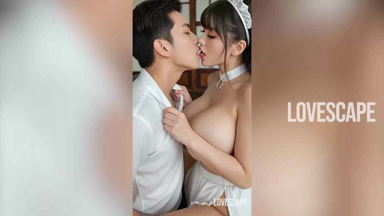 Lovescape: 无聊的vanilla家伙跟不上，所以我在做爱时拿起手机并自慰