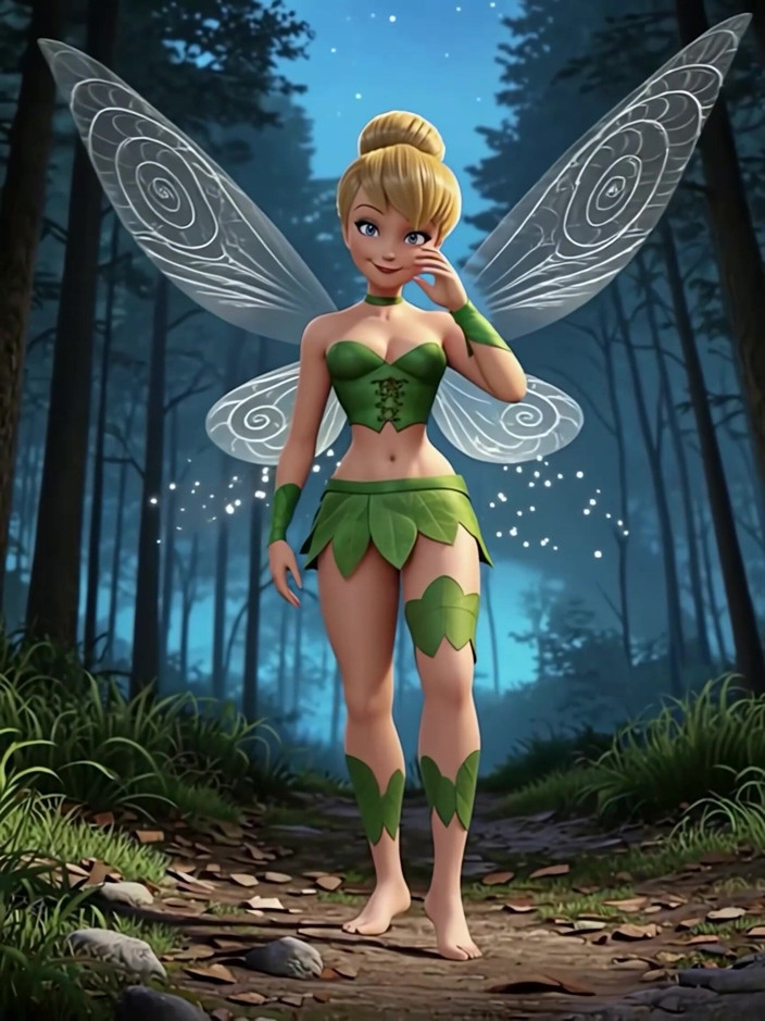 Wraith ward: Tiny Tinkerbell face backup pe o pulă uriașă